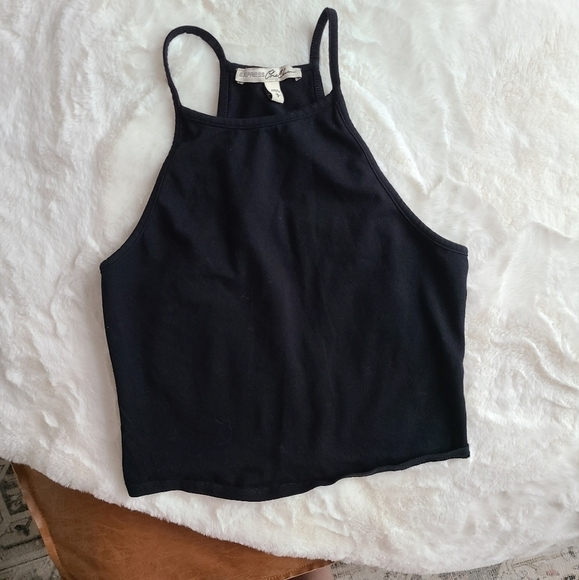 3/$20 Express Black Cropped Cami Size Small - Picture 1 of 4